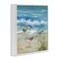 Stupell Industries Beach Sandpiper Gathering Framed Giclee, design by Nan